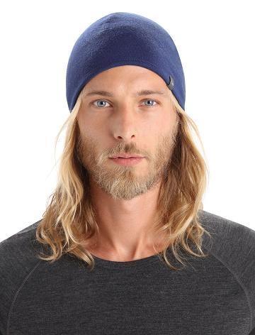 Icebreaker Unisex Merino Pocket Beanie Női Kalap Királykék Sötétkék | HU 1489OKIR